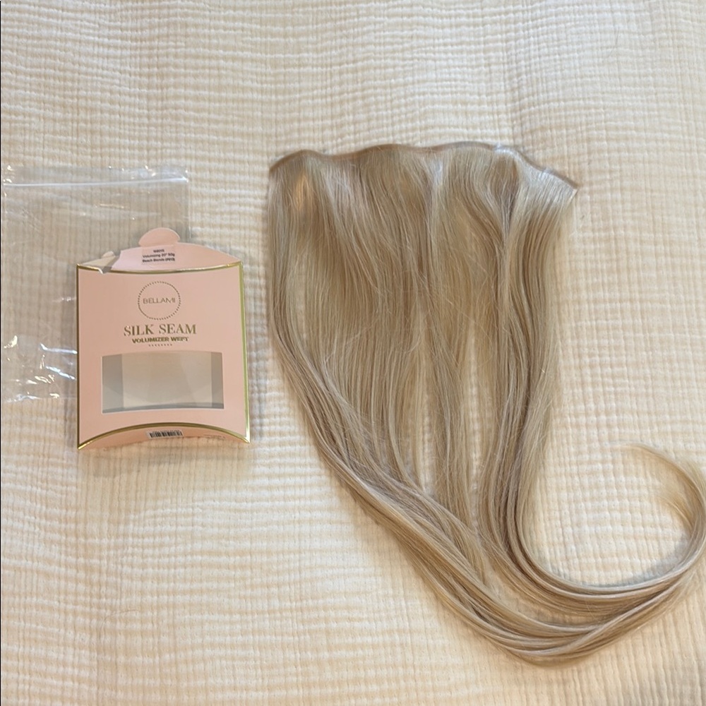 BELLAMI Silk Seam Volumizer Weft 20 inch Beach Blonde NEW